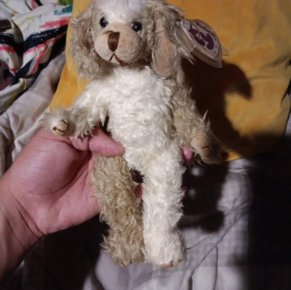 Vintage 1993 Ty Attic Treasures Scruffy Dog Jointed 9